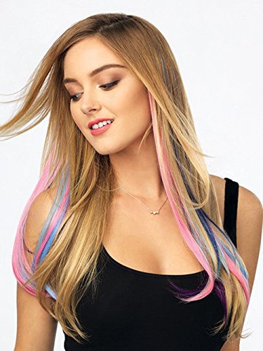 Hairdo Pop Color Strip Extension Blue Frosting