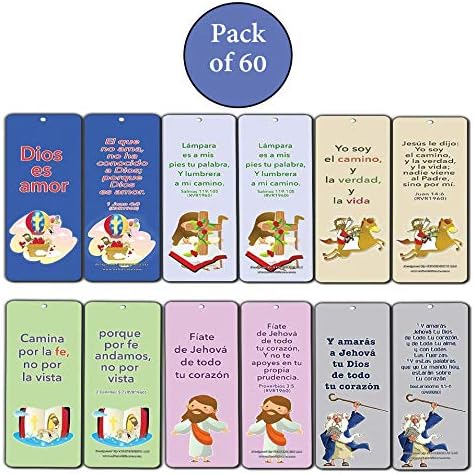 Spanish Bible Verses Bookmarks (God is Love) (60-Pack), Bulk Collection & Gift with Inspirational - Image 3
