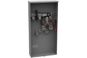 Milbank U1797-O-K3L-K2L Ringless 3-Wire Single Position Meter Socket 600 Volt 320 Amp Continuous 1-Phase 4-Jaw Surface Mount