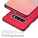 Samsung Galaxy S10 Plus Case, Almiao [Ultra-Thin] Minimalist Slim Protective Phone Case Back Cover for Samsung Galaxy S10 Plus (Smooth Red)