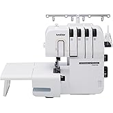Brother ST4031HD Serger, Strong &amp; Tough Serger, 1,300 Stitches Per Minute, Durable Metal Frame Overlock Machine, Large Extension Table, 3 Included Accessory Feet, 12.99 x 14.37 x 17.01 in., White
