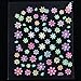 TOOGOO(R) 50 Sheets MIX Finger Toe Nail Art Decoration Flower Sticker Decal DIY
