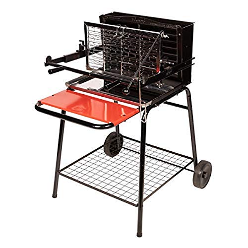 Somagic Barbecue À Charbon Vertical Retournement Grille, Gris Jbq1305006