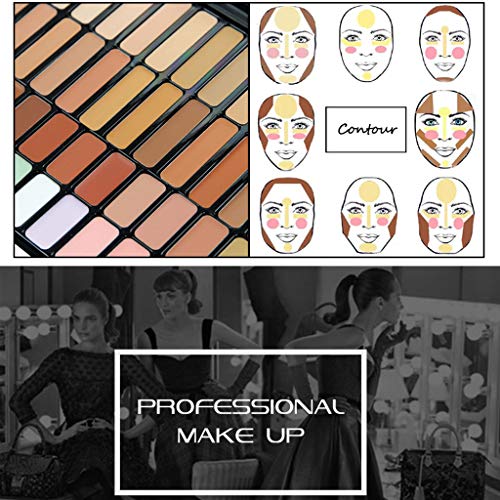 shamrock58 10 Colors Full Coverage Cream Concealing Foundation Concealer Makeup Silky Combination (Multicolor) - Thumbnail 6