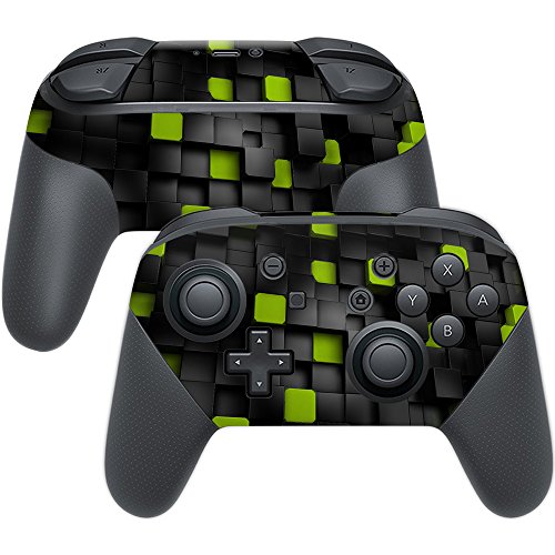 MightySkins Skin Compatible with Nintendo Switch Pro Controller - Cubes | Prote…