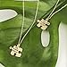 LUX ACCESSORIES You are The Missing Piece to My Puzzle BFF Best Friends Forever Pendant Necklace (2pc)