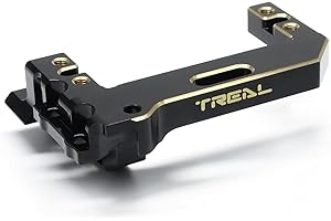 TREAL Brass Servo Mount Heavy Weight Upgrades for 1/10 Vanquish H10 Optic Black(64.6g/0.14lb)