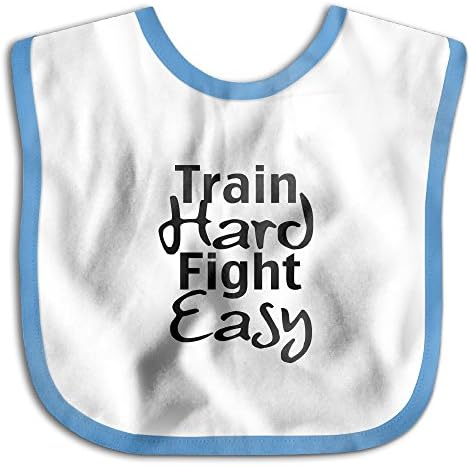 Train Hard Fight Easy Waterproof SuperBib For Toddlers (6-24 Months) RoyalBlue