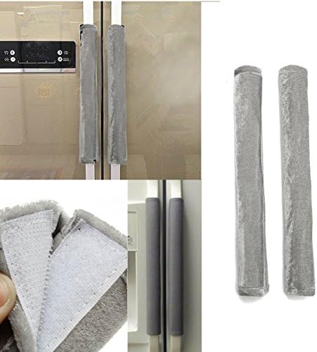 2Pcs/Set Grey Refrigerator Oven Door Handle Covers 35.5x14cm