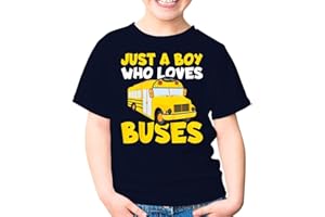School Bus Costume Just A Boy Who Loves Buses Cool Kids Shirt Gift Girl Boy