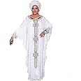 HD Women's Solid Color Lace Kaftan Dress Embroidery Rhinestone Evening Party Gown Plus Size