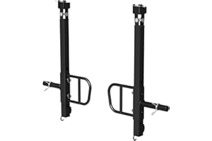 Mikolo Adjustable Lever Arms, Rated 600 LB Per Arm, Jammer Arms for 2'' x 2'', 2.36'' x 2.36'', 2'' x 3'' Power Cage Squat Rack