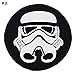 Set of 4 - Star Wars Iron on Embroidered Patches Super Saving Pack