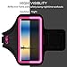 SOSONS Armband for Samsung Galaxy Note 8/9/10/20+,Galaxy S22/S21/S10/S9/S8+, Water Resistant Sports Gym Armband Case for Samsung Galaxy Note/S/A/F Series,with Card Pockets and Key Slot(Pink)