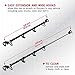 Rubbermaid Automotive Expandable Hanging Clothes Bar: Non-Slip Rubber Coated Car Rod with Accessory Hooks