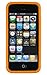 DandyCase 2in1 Hybrid High Impact Hard Orange Flower Pattern + Orange Silicone Case Case Cover For Apple iPhone 5S & iPhone 5 (not 5C) + DandyCase Screen Cleaner