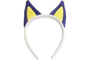 IKUHRMO Blue Ears Headband, Halloween Headwear Animal Cosplay Birthday Party Accessories for Adult Kids