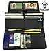 Mundi File Master Womens RFID Blocking Wallet Clutch Organizer With Change Pocket (One Size, Black)