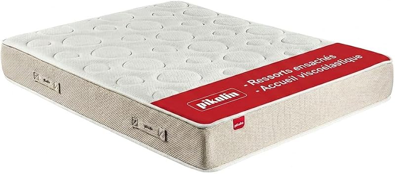 Matelas 150 x 200 cm 28 cm d’Épaisseur Mousse Mémoire de Forme Premium - Noyau Ressorts Ensachés Extra Confort - Double Face - Traitement Hygiénique Anti-Acariens - Modèle Shire