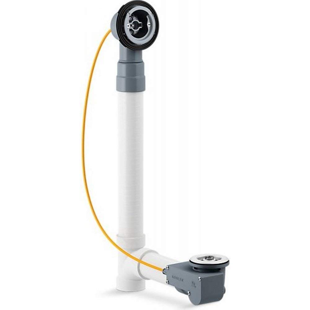 Câble De Vidage Pour Baignoire Kohler PureFlo 37383-NA - PVC Et Métal, Blanc