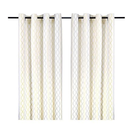 Ikea 58 X 98 Vilborg Beige Curtains 2 Panels Mobel Wohnen