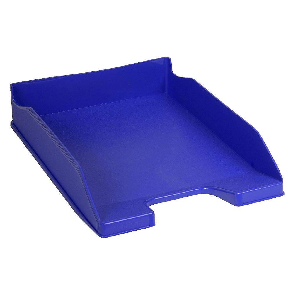 Exacompta - Ref 113101D - Forever Collection - Letter Tray Combo Midi - 347 x 255 x 65mm in Size, Suitable for A4 Documents, Vertically Stackable - Cobalt Blue — image 1