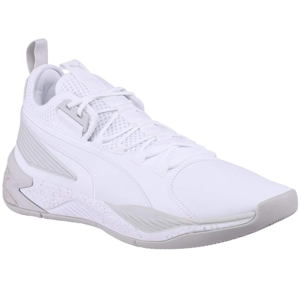 PUMA Mens Uproar Hybrid Court Core Baseball Baseball Sneakers Shoes Casual - White