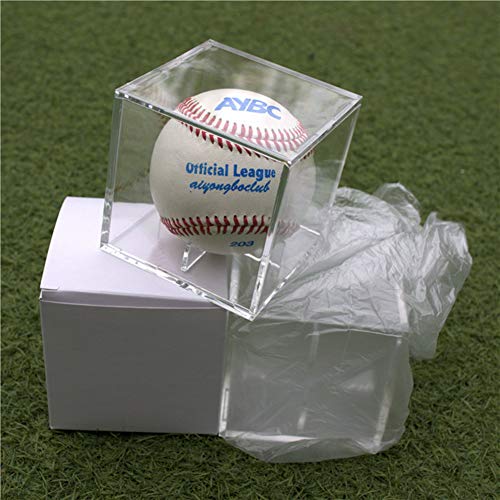 Ideal Swan Baseball Display Case, Acrylic Square Baseball Golf Tennis Ball Transparent Case Holder for Souvenir Storage Box Holder Protection Dust-Proof, Square - Thumbnail 7