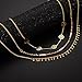 Dolovely Dainty Gold Choker Necklace Sets for Women Fills Minimal Bead Layered Bohemia Friendship Necklace