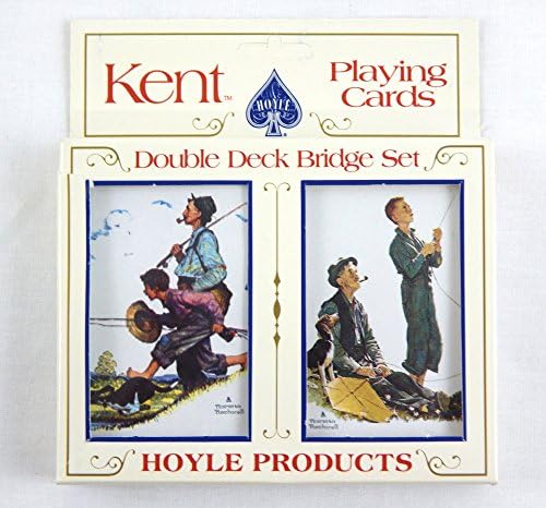 Vintage 1992 Norman Rockwell Goin Fishin and Soaring Spirits Playing Cards Set