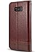 Galaxy S8 Case, Galaxy S8 Flip Case, Crosspace S8 Wallet Cases [Ultra Slim] PU Leather Magnetic Folio Book Stand Cover with Card Slots for Samsung Galaxy S8 5.8inch (2017)-Coffee
