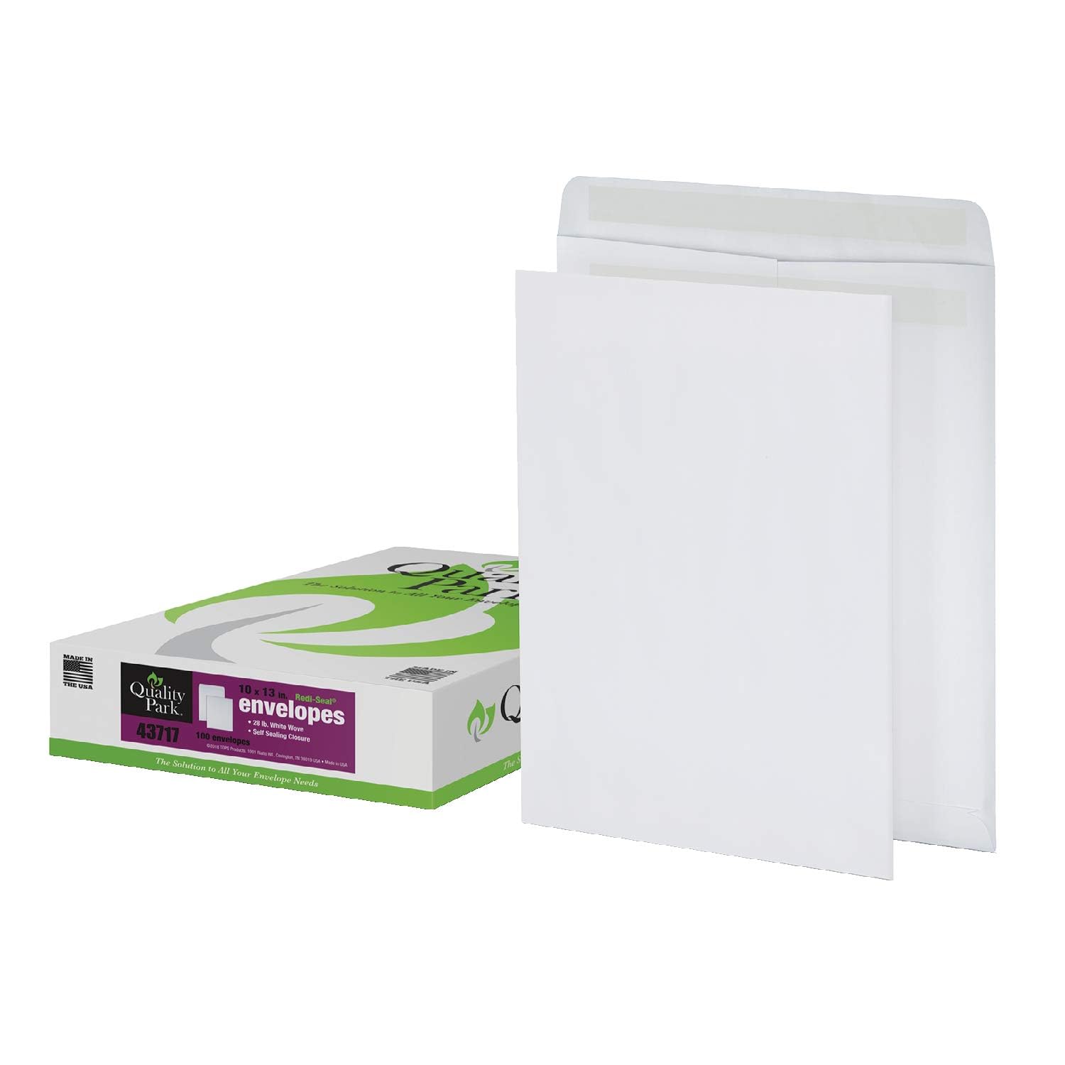 Quality Park QUA43717 Redi-Seal Catalog Envelopes, 10x13, White, 100/Box