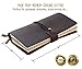 Refillable Handmade Travelers Notebook, Medium Vintage Leather Journal Diary 6.7
