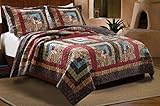 Greenland Home 3-Piece Colorado Cabin Quilt Set, Full/Queen