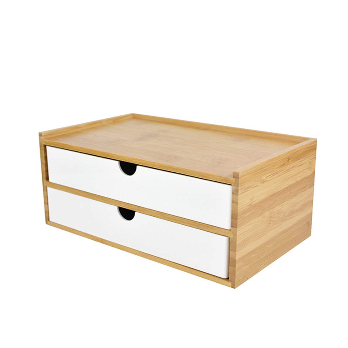 Chest of Drawers Desktop Organiser Holder Storage Unit Wood Storage Chest, Multi-Function Storage Caddy Drawers, Office Supplies Drawer | Eco-Friendly Makeup Holder,D25 X W16 X H11cm — image 1