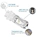 YITAMOTOR 3157 LED Tail Brake Reverse White Bulb High Power 30W CK 3156 3047 3057 (Pack of 2)