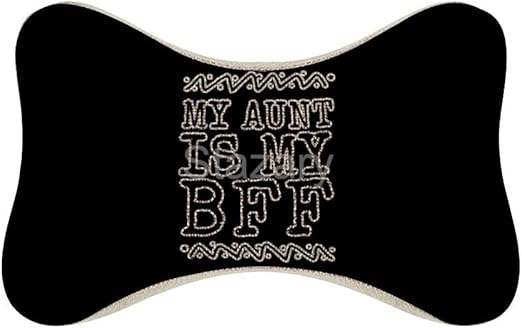 Amazon Com Stazary My Aunt Is My Bff Car Neck Pillow Bone Shape