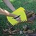 Garden Waste Bag with 2 Leaf Scoops and 2 Antiskid Gloves - 32 Gallons Reusable Collapsible Gardening Yard Lawn and Leaf Waste Bag, Hand Leaf Rakes and Leaf Collector for Garden Rubbish