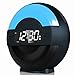(2nd Gen) Dual Alarm Clock Radio with Bluetooth Speaker and USB Charger for Bedrooms, LED Bedside Clock with Multi-Color Night Light for Kids, Loud Alarm for Heavy Sleepers, Digital FM, Battery Backup