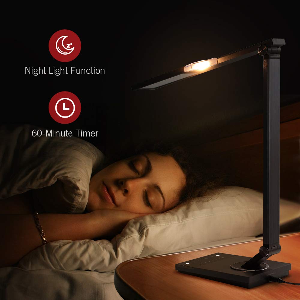 escritorio led 12w flexo oficina metal