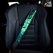 Color changing mermaid scale blue and green sequin seatbelt cover shoulder pad. Great for seat belts, purses, backpacks, laptop bags, women, children, and more
