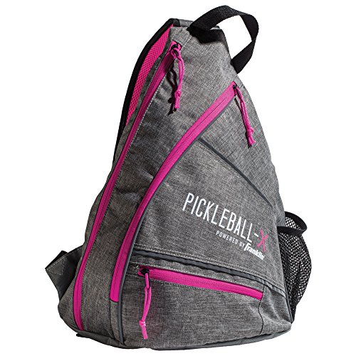 Pickleball-X Elite Performance Sling Bag - Official Bag of the US Open (Gray/Pink)
