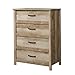 Sauder Cannery Bridge 4-Drawer Chest, Lintel Oak finish