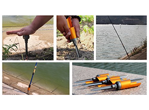 PLUSINNO-Fishing-Rod-Pole-Holder-Aluminium-Alloy-Ground-Support-Stand-Baitcaster-Spincast-Casting-Spinning-Fishing-Rod-Racks-Folding-Holder PLUSINNO-Fishing-Rod-Pole-Holder-Aluminium-Alloy-Ground-Support-Stand-Baitcaster-Spincast-Casting-Spinning-Fishing-Rod-Racks-Folding-Holder