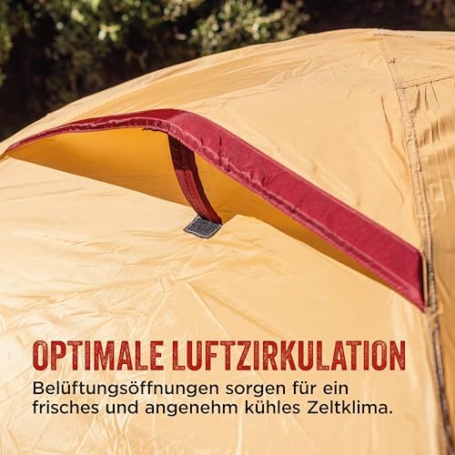 Darwin 3 Plus Summer Zelt | Kompaktes 3-Personen-Kuppelzelt | Leichtes 3-Mann-Campingzelt | Festivalzelt | wasserdicht 2000 mm Wassersäule | Besonders atmungsaktiv | Eingenähte Bodenplane