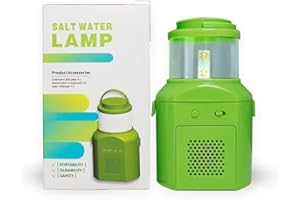 Salt Water Powered Emergency Lantern, No Batteries Required, Long-Lasting LED Light for Power Outage, Hurricane, Emergency Ki