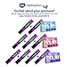 Digital pH Meter - Pocket Size - pH Pen Tests Household Drinking Water, Aquarium, Swimming Pools, Hydroponics, Water Quality, with ATC, 0-14 pH Measuring Range with 6X pH Buffer Powders. Purple