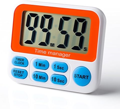 Aimila Digital Countdown Kitchen Timer With Alarm Clock Large Led Count Down Timer Fast Setting