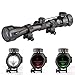 Aukmont 3-9X40 Red & Green Sniper Hunting Rifle Airgun Scope Telescopic Sight Illuminated 20mm Rail Mounts