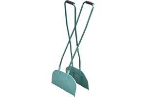 JACEPFY Leaf Grabber Leaf Rake Picker Upper Scoops with Long Handle Garden Rake for Yard Work Yard Tools for Lawn Cleaning